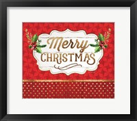 Merry Christmas - Red Fine Art Print