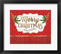 Merry Christmas - Red Fine Art Print