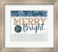 Merry & Bright Blue Fine Art Print