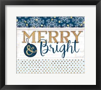 Merry & Bright Blue Fine Art Print