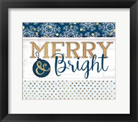 Merry & Bright Blue Fine Art Print