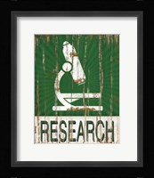 Research Framed Print