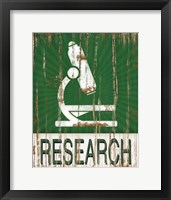 Research Framed Print
