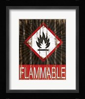 Flammable Framed Print
