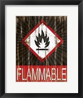 Flammable Framed Print