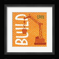 Crane Build Framed Print