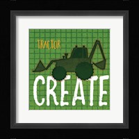 Tractor Create Framed Print