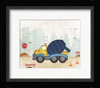 Cement Truck Framed Print