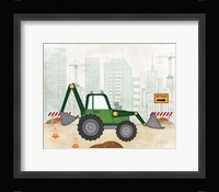Backhoe Framed Print