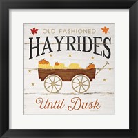 Hayrides Framed Print