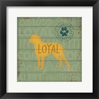 Loyal Dog Framed Print