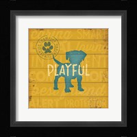 Playful Dog Framed Print
