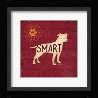 Smart Dog Framed Print
