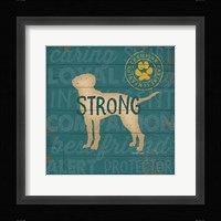Strong Dog Framed Print