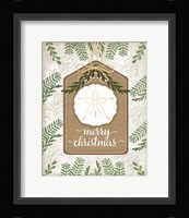 Coastal Christmas Merry Framed Print