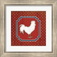 Red White and Blue Rooster IX Fine Art Print