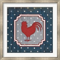 Red White and Blue Rooster X Fine Art Print