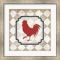 Red White and Blue Rooster XI Fine Art Print