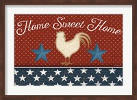 Red White and Blue Rooster III Fine Art Print