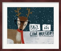 Cold Hipster Reindeer Fine Art Print