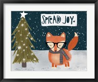 Spread Joy Hipster Fox Fine Art Print