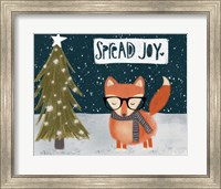 Spread Joy Hipster Fox Fine Art Print