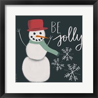 Jolly Snowman Fine Art Print