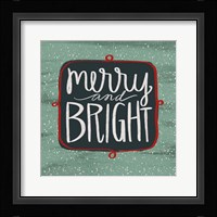 Merry & Bright Framed Print