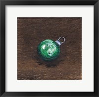 Green Bulb Framed Print