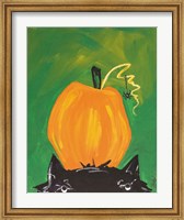Cat and Pumpkin Fine Art Print