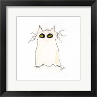 Ghost Cat Framed Print