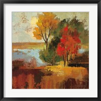 October Landscape Framed Print