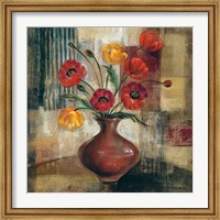 Poppies in a Copper Vase I Fine Art Print