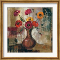 Poppies in a Copper Vase II Fine Art Print