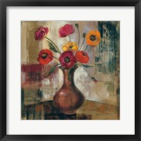 Poppies in a Copper Vase II Fine Art Print