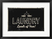 Laundry Framed Print