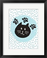 Geometric Cat Framed Print