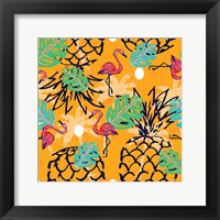 Tropical Pineapple Pattern Fine Art Print