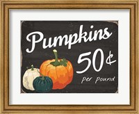Pumpkins 50 Cents Fine Art Print