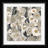 Velvety Florals Neutral II Framed Print