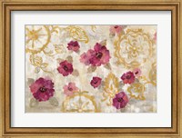 Elegant Fresco Floral Fine Art Print