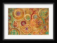 Contemporary Paisley Eggplant Fine Art Print