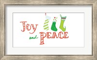 Joy and Peace Stockings Fine Art Print