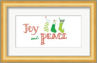 Joy and Peace Stockings Fine Art Print