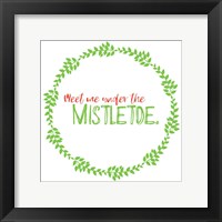 Meet Me Under Mistletoe Fine Art Print