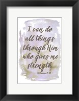 I Can Do All Things Fine Art Print
