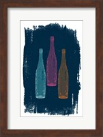 Bottles on Navy Fine Art Print