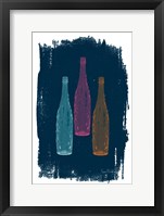 Bottles on Navy Fine Art Print