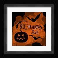 All Hallows Eve Pumpkin Framed Print