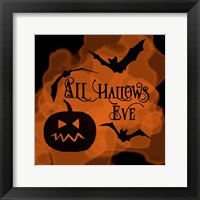 All Hallows Eve Pumpkin Framed Print